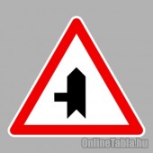 KRESZ tábla, Közúti jelzőtábla - "A" Veszélyt jelző táblák - Útkereszteződés alárendelt úttal balról
